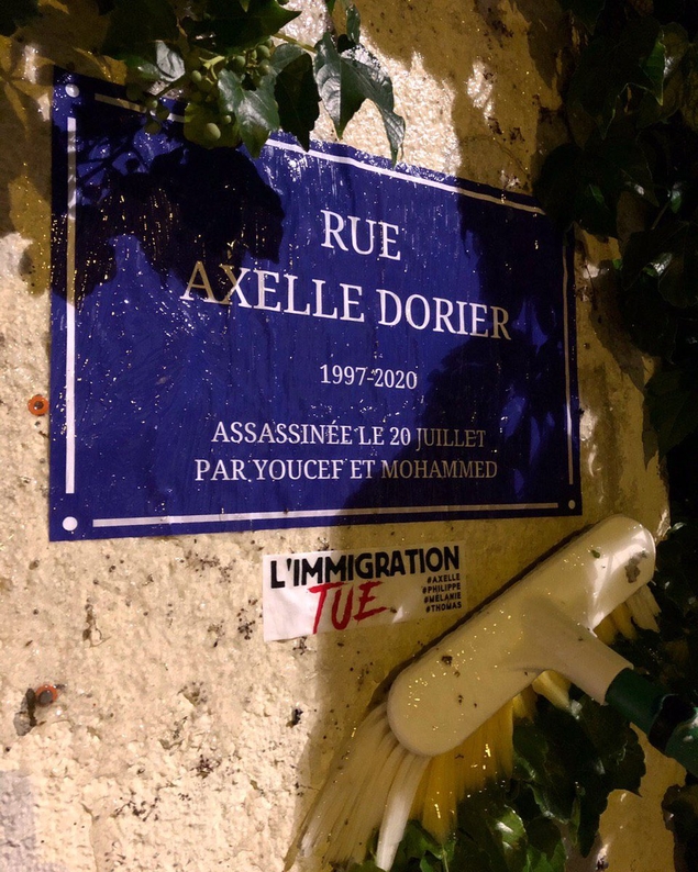 Génération Identitaire rebaptise les rue de Lyon en hommage à Axelle Dorier