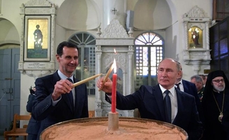 Retour de Poutine à Damas pour célébrer le Noël orthodoxe