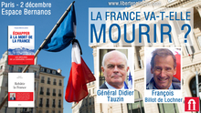 Paris, Espace-Bernanos, 2 décembre : "La France va-t-elle mourir ?"