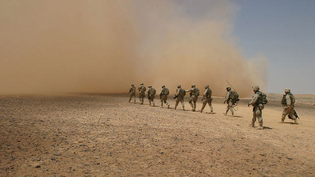 Soldats américains au Moyen Orient