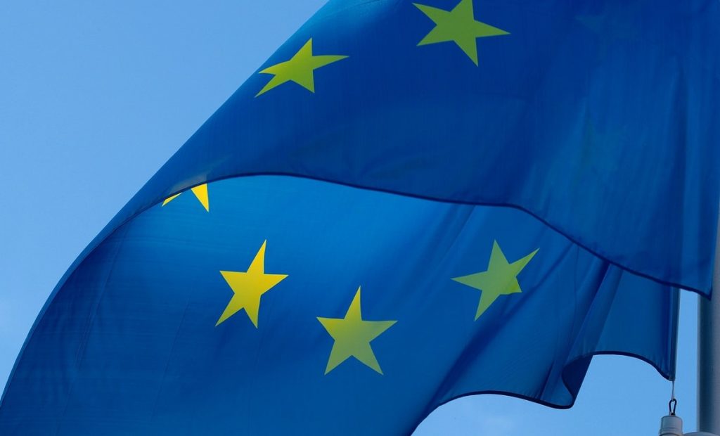 European Union flag. Free public domain CC0 photo.