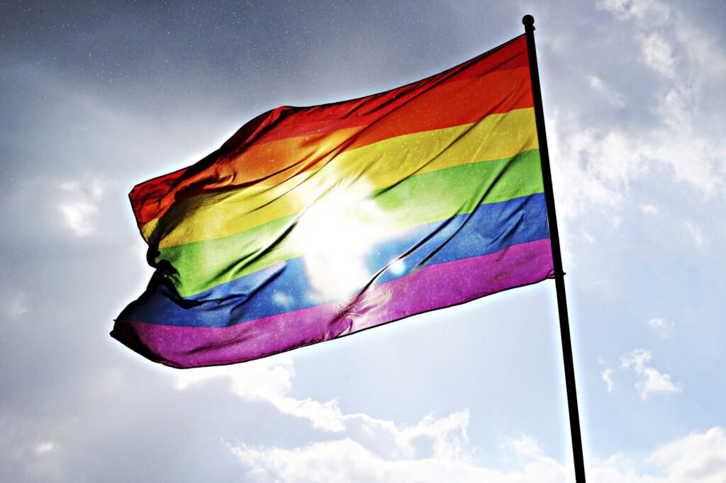 Pride flag, LGBTQ. Free public domain CC0 photo.